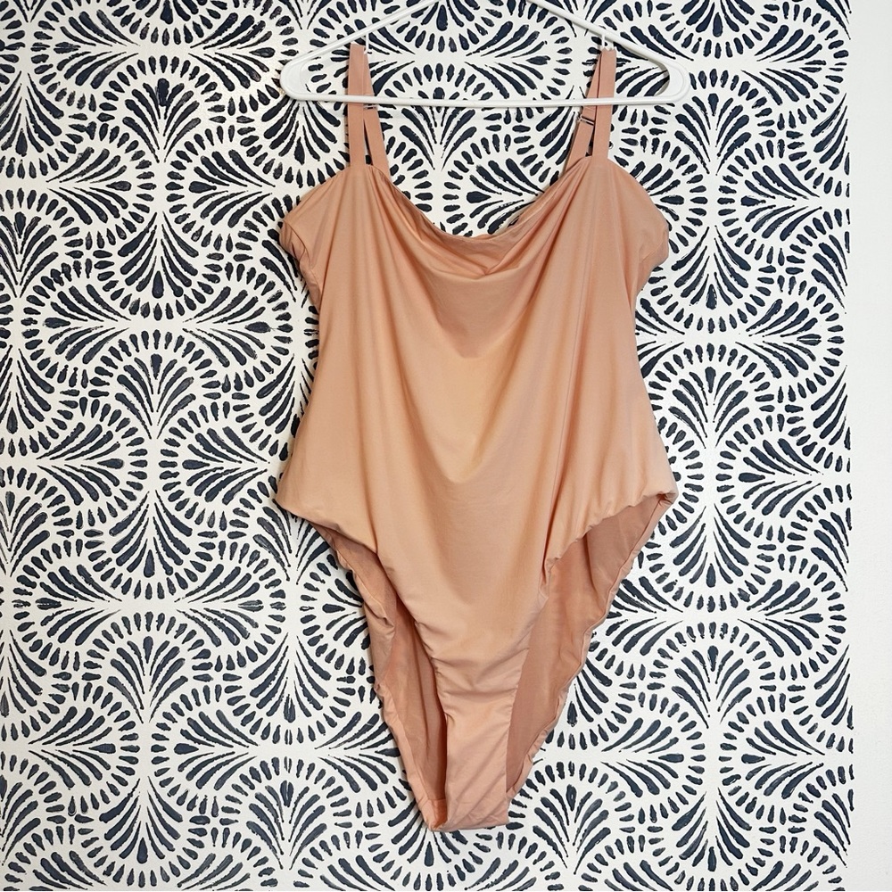 Nueskin High Cut Leg Rose Cloud Mesh Lined Bodysuit